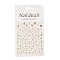 PET Christmas Laser Nail Art  Sticker, Self-adhesive, 3D Design, For Nail Tips Decorations, Mixed Christmas Theme Pattern, Gold, 10.4x8x0.02cm