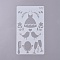 Plastic Drawing Stencil, Drawing Scale Template, For DIY Scrapbooking, White, 17.9x10.2x0.04cm