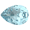 Preciosa&reg MAXIMA Crystal Fancy Stones, Czech Crystal, 435 16 301 Baroque Pear, Dura Foiling, 60010 Aqua Bohemica, 18x13mm