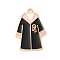 Graduation Season Theme Alloy Enamel Pendants, School Uniform Charm, Golden, Pink, 30x20.5x1mm, Hole: 2mm