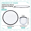 Sublimation Blank Polyester Folding Fan AJEW-WH0010-57A-2