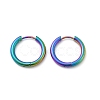 202 Stainless Steel Huggie Hoop Earrings EJEW-F111A-18mm-RC-4