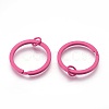 Spray Painted Iron Split Key Rings IFIN-L038-06-FF-1