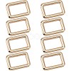 8Pcs Zinc Alloy Rectangle Buckle Ring PURS-SP0001-05LG-1
