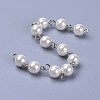 Handmade Dyed Glass Pearl Beaded Chains AJEW-JB00487-01-2
