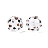 Transparent Glass Enamel Beads GLAA-G084-01A-1