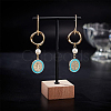 16Pcs Brass Stud Earring Findings KK-BC0008-35-4
