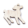 Undyed Wooden Big Pendants X-WOOD-S040-19-2