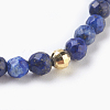 Natural Lapis Lazuli and Agate Beaded Necklaces NJEW-JN02241-2