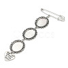Iron Brooch Findings JEWB-PH01243-2