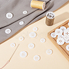 42Pcs 4 Styles 4-Hole Natural Shell Buttons SHEL-BBC0001-16-4