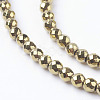Non-Magnetic Synthetic Hematite Beads Strands X-G-G092-3mm-1-3
