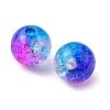 50G Transparent Crackle Acrylic Beads CACR-YW0001-01D-3