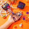 2 Rolls 2 Styles Halloween Theme Polyester Ribbons OCOR-TA0002-20-6