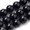 Natural Black Onyx Beads Strands G-S259-19-10mm-1