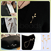 20Pcs Zinc Alloy Brooch Pins JEWB-PH0001-83G-5