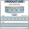 Ethnic Style Polyester Ribbon OCOR-WH0105-092B-2