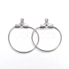Tarnish Resistant 304 Stainless Steel Pendants STAS-F191-09P-A-1