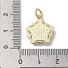 Evil Eye Enamel Shell Pendants KK-E092-26G-03-3