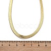 Brass Flat Snake Chain Necklaces for Women NJEW-U035-05G-5
