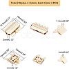 32PCS 2 Style 304 Stainless Steel Box Clasps STAS-UN0025-06-6