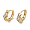 Brass Micro Pave Cubic Zirconia Hoop Earring EJEW-L271-22KCG-01-1