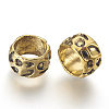 Rondelle Tibetan Style Alloy Beads X-GLF10982Y-NF-2