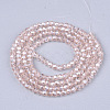 Electroplate Glass Beads Strands EGLA-T013-04I-2
