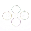 Ion Plating(IP) 316L Surgical Stainless Steel Hoop Earring Findings STAS-D164-01M-1