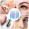 8Pcs 8 Styles 430 Stainless Steel Eyelash Tweezers Clips TOOL-FH0001-57-6