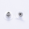 304 Stainless Steel Bullet Clutch Earring Backs X-STAS-S113-003P-2