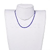 Faceted Glass Beaded Necklaces NJEW-JN02553-06-4