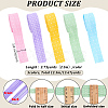 12.5M 5 Colors Printed Cotton Ribbon OCOR-FG0003-30-2
