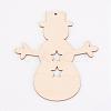 Undyed Wooden Pendants WOOD-K005-14-1