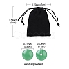1 Strand Natural Green Aventurine Beads Strands G-YW0001-34-3