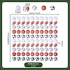 2 Sets Paper Self-Adhesive Stickers DIY-PH0036-04-2
