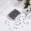 400Pcs 2-Hole Glass Seed Beads SEED-CN0001-08-7
