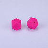 Hexagonal Silicone Focal Beads SI-JX0020A-35-1