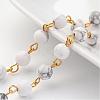 Handmade Natural Howlite Beaded Chains AJEW-JB00228-03-1