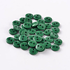 2-Hole Flat Round Resin Sewing Buttons for Costume Design BUTT-E119-24L-14-1