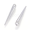 Tibetan Style Alloy Spike Pendants TIBEP-A16461-P-NR-2