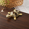 Turtle Alloy Rhinestone Metal Hinged Trinket Boxes PW-WG1A838-02-1