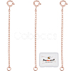 3Pcs 925 Sterling Silver Cable Chain Extender BJEW-BBC0003-32A-1
