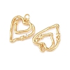 Brass Micro Pave Clear Cubic Zirconia Pendants KK-G544-05G-03-2