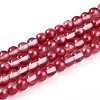 Baking Paint Transparent Glass Beads X1-DGLA-N011-4mm-06-1