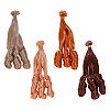 4Pcs 4 Colors High Temperature Fiber Long Flat Curly Hairstyle Doll Wig Hair DOLL-GL0001-04B-1