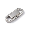 Non-Tarnish 304 Stainless Steel Fold Over Clasps STAS-G307-11B-P-2