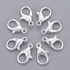 Silver Color Plated Alloy Lobster Claw Clasps X-E105-S-1