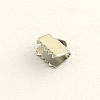 Tarnish Resistant Stainless Steel Ribbon Crimp Ends STAS-Q187-03-1