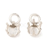 Ion Plating(IP) 304 Stainless Steel Charms Rhinestone Claw Settings STAS-U025-02A-S-1